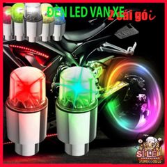 Bộ 2 Đèn Lốp LED Neon Chống Nước - Phát Sáng Nắp Van Xe Đạp và Xe Máy - Phụ Kiện An Toàn Thẩm Mỹ