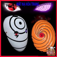 Khẩu Trang Phát Sáng Naruto Sharingan - Cosplay Tobi Uchiha Obito, Quà Tặng Anime Thú Vị cho Fan Naruto