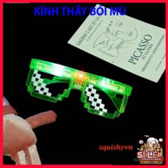 Kính LED Thuglife Phát Sáng Độc Đáo - Kính Thời Trang 3 Chấm & 6 Chấm Cho Tiệc Tùng & Sự Kiện - Phụ Kiện Nổi Bật