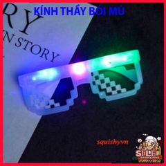 Kính LED Thuglife Phát Sáng Độc Đáo - Kính Thời Trang 3 Chấm & 6 Chấm Cho Tiệc Tùng & Sự Kiện - Phụ Kiện Nổi Bật