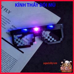 Kính LED Thuglife Phát Sáng Độc Đáo - Kính Thời Trang 3 Chấm & 6 Chấm Cho Tiệc Tùng & Sự Kiện - Phụ Kiện Nổi Bật