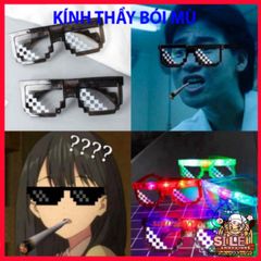 Kính LED Thuglife Phát Sáng Độc Đáo - Kính Thời Trang 3 Chấm & 6 Chấm Cho Tiệc Tùng & Sự Kiện - Phụ Kiện Nổi Bật
