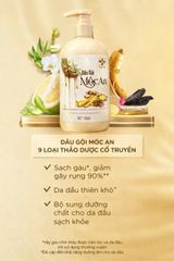 Dầu Gội Thiên Nhiên 300ml MỘC AN - Giảm Gàu, Dưỡng Tóc Khỏe Mượt từ Nhân Sâm, Gừng, Bồ Kết, Không Silicon
