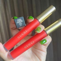 Son Kem Gucci Rouge Liquid Matte 311 Lizzie Tiger 6.5ml - Màu Đỏ Cam Sang Trọng, Chất Lượng Cao, Son Bền Màu, Đẹp Quyến Rũ