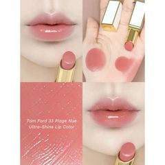 Son Dưỡng Tom Ford Ultra Shine Lip Color 33 Plage Nue - Màu Hồng Nude Sang Trọng Dưỡng Ẩm Mềm Mại Chính Hãng