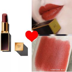 Son Tom Ford Lip Color Màu 27 Shameless Đỏ Gạch - Son Môi Chính Hãng Cao Cấp Dưỡng Ẩm, Màu Sắc Quyến Rũ cho Phái Đẹp