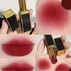 Son Tom Ford Lip Color Satin Matte 92 Charmed - Son Môi Đỏ Cherry Chính Hãng, Chất Son Mịn, Độ Bền Cao, Dưỡng Ẩm Tốt
