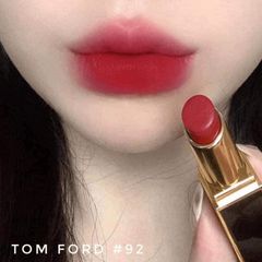 Son Tom Ford Lip Color Satin Matte 92 Charmed - Son Môi Đỏ Cherry Chính Hãng, Chất Son Mịn, Độ Bền Cao, Dưỡng Ẩm Tốt