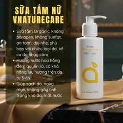 Sữa Tắm V-Naturecare Nữ - Hương Nước Hoa Quyến Rũ, Làm Sạch Da Mịn Màng, Dưỡng Ẩm Tự Nhiên, Trải Nghiệm Thư Giãn Như Spa