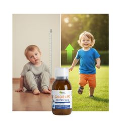 Siro Canxi Liposome Calcio-Lipo Med MK7 - Tăng Chiều Cao, Xương Chắc Khỏe Cho Trẻ Từ 1 Tuổi, Hương Cam Ngọt Ngào, 150ml