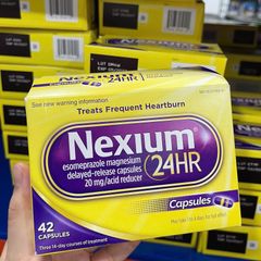 NEXIUM 24H - Viên Uống Hỗ Trợ Viêm Loét Dạ Dày & Hành Tá Tràng, Giảm Ợ Chua, Cải Thiện Tiêu Hóa, Sản Phẩm Từ Mỹ