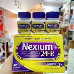 NEXIUM 24H - Viên Uống Hỗ Trợ Viêm Loét Dạ Dày & Hành Tá Tràng, Giảm Ợ Chua, Cải Thiện Tiêu Hóa, Sản Phẩm Từ Mỹ