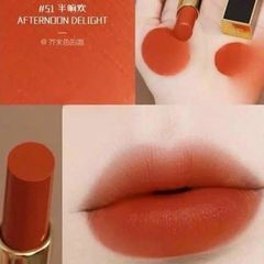 Son Tom Ford Lip Color Satin Matte 51 Afternoon Delight - Son Môi Màu Cam Cháy Chính Hãng, Sang Trọng và Quyến Rũ cho Phụ Nữ