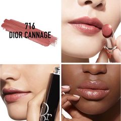 Son Dưỡng Dior Addict Hydrating Shine Lipstick 716 Dior Cannage - Màu Nâu Đỏ Chính Hãng, Dưỡng Ẩm, Sắc Màu Sang Trọng