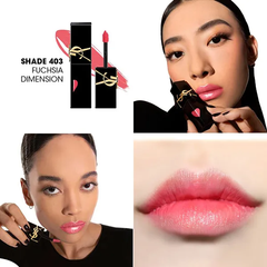 Son Yves Saint Laurent YSL The Inks Vinyl Cream 403 Fuchsia - Son Môi Hồng San Hô Ngọt Ngào Cao Cấp Chính Hãng Phong Cách Sang Trọng