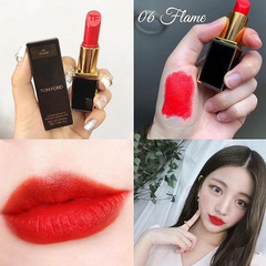 Son Tom Ford Lip Color Matte Lipstick 06 Flame - Son Môi Đỏ Cam Cao Cấp, Bám Màu Lâu, Phong Cách Sang Trọng, Độc Đáo
