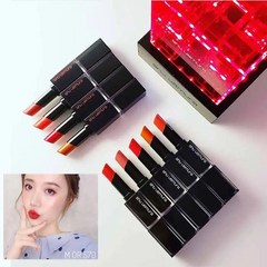 Son Shu Uemura Amplified OR 570 - Son Môi Cao Cấp Màu Đỏ Cam, Dưỡng Ẩm, Thiết Kế Vỏ Đen Thời Thượng