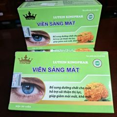 Viên Sáng Mắt LUTEIN KINGPHAR - Bổ Sung Lutein, Vitamin A & E Giúp Cải Thiện Thị Lực, Giảm Mỏi Khô Mắt Cho Người Sử Dụng Điện Thoại, Máy Tính