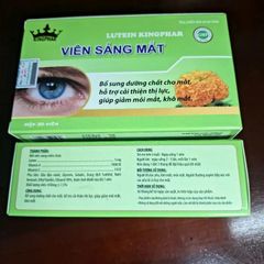 Viên Sáng Mắt LUTEIN KINGPHAR - Bổ Sung Lutein, Vitamin A & E Giúp Cải Thiện Thị Lực, Giảm Mỏi Khô Mắt Cho Người Sử Dụng Điện Thoại, Máy Tính