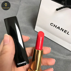Son Chanel Rouge Allure Velvet Màu 172 Rouge Rebelle - Son Môi Cao Cấp Bóng Mượt, Đỏ Quyến Rũ Chính Hãng, Dưỡng Ẩm Tự Nhiên