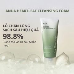 Sữa Rửa Mặt Diếp Cá Heartleaf Quercetinol 150ml - Sạch Sâu, Kiểm Soát Dầu, Phù Hợp Da Nhạy Cảm