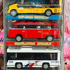 Bộ Mô Hình Xe Ô Tô Bus Chất Liệu Hợp Kim Alloy Model Car 2019-046 
