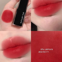 Son Shu Uemura Unlimited Matte KM RD 171 - Son Môi Đỏ Trầm Cao Cấp, Chất Matte Bền Màu, Sang Trọng, Dưỡng Ẩm Tốt
