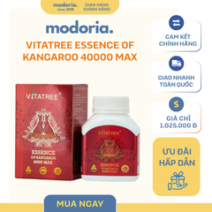 Viên uống Vitatree Essence of Kangaroo 40000 Max - Hỗ trợ sức khỏe toàn diện cho nam giới, 100 viên, xuất xứ Úc
