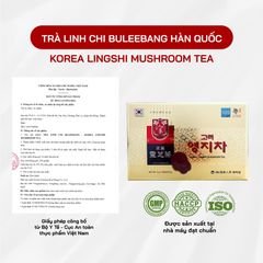 Trà Linh Chi Buleebang Hàn Quốc - Trà Thảo Mộc Tăng Cường Đề Kháng, Thanh Lọc Cơ Thể, Hỗ Trợ Giấc Ngủ Sâu 100 Gói