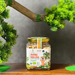 Đường hoa dừa hữu cơ Sokfarm 150g - Nguyên liệu tự nhiên thay thế đường tinh luyện, chỉ số đường huyết thấp, bổ sung khoáng chất và axit amin.