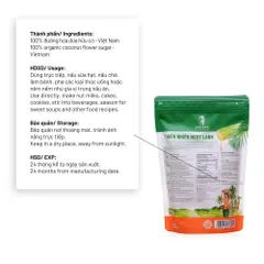 Đường Hoa Dừa Hữu Cơ Sokfarm 300g - Vị Ngọt Tự Nhiên, Thay Thế Đường Tinh Luyện, Giàu Khoáng Chất, Thích Hợp Cho Người Ăn Kiêng, Hỗ Trợ Tim Mạch