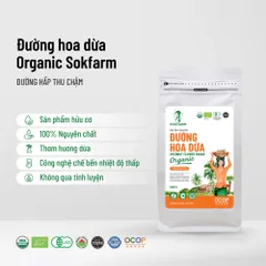 Đường Hoa Dừa Hữu Cơ Sokfarm 1kg - Vị Ngọt Tự Nhiên, An Toàn Cho Sức Khỏe, Thay Thế Đường Tinh Luyện, Phù Hợp Mọi Đối Tượng