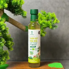 Giấm Mật Hoa Dừa Hữu Cơ Sokfarm 265ml - Giấm Tự Nhiên Không Biến Đổi Gen, Hỗ Trợ Tiêu Hóa và Khỏe Mạnh