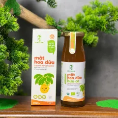Mật Hoa Dừa Cô Đặc Sokfarm - Thực Phẩm Hữu Cơ Cho Bé Ăn Dặm 250g, Ngọt Tự Nhiên, Vegan, Không Chất Bảo Quản