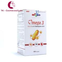 Viên Uống Dầu Cá Omega 3 Fish Oil Mediphar USA - Hỗ Trợ Sáng Mắt, Khỏe Tim Mạch - Hộp 120 Viên Nang Mềm