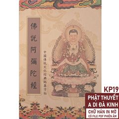 Vở Chép Kinh A Di Đà - Học Tiếng Trung Qua Viết Chữ Hán Phật Giáo, Thực Hành Chép 28 Trang In Mờ 21x28.5cm