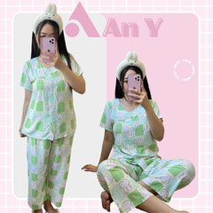 Đồ Bộ Mặc Nhà Vải Tole 2 Da Họa Tiết Hoạt Hình Dễ Thương - Đồ Ngủ Thoải Mái, Thời Trang Tết 2026 Cho Nữ