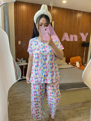 Đồ Bộ Mặc Nhà Vải Tole 2 Da Họa Tiết Hoạt Hình Dễ Thương - Đồ Ngủ Thoải Mái, Thời Trang Tết 2026 Cho Nữ