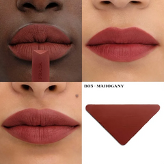 Son Prada Monochrome Hyper Matte B03 Mahogany - Son Môi Cao Cấp Màu Đỏ Nâu Đất Chính Hãng, Chất Son Mịn Mượt, Thiết Kế Sang Trọng