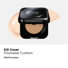 Phấn Nước Clio Kill Cover Founwear Cushion + Kèm 1 Lõi 15g - Che Phủ Tốt, Lớp Nền Tự Nhiên