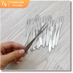 Bộ 100 Cái Muỗng/Nĩa Inox Ăn Ốc, Trái Cây - Dụng Cụ Nhà Bếp Tiện Lợi, Chất Lượng Cao từ TVKITCHEN (TV63)
