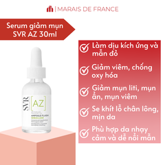 Tinh Chất Giảm Mụn SVR Sebiaclear Flash 30ml - Hỗ Trợ Làm Dịu Da, Mờ Thâm Với 15% Azelaic Acid và Salicylic Acid Cho Da Nhạy Cảm