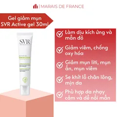 Kem Dưỡng SVR Sebiaclear Active Gel 40ml - Hỗ Trợ Giảm Mụn, Mờ Thâm, Kiểm Soát Dầu Nhờn với 14% Gluconolactone và Niacinamide