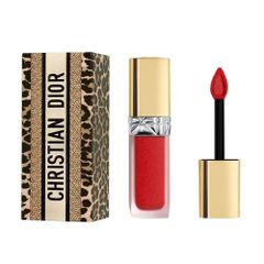 Combo Vỏ + Son Kem Dior Rouge Dior Forever Liquid Sequin 999 Màu Đỏ Chính Hãng - Sản Phẩm Sang Trọng Dành Cho Phái Đẹp