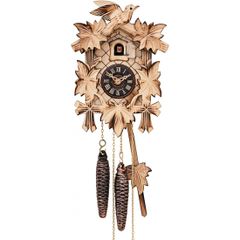 Đồng Hồ Cúc Cu Gỗ Thật Cuckoo EN 522-22Q - Chạm Khắc Thủ Công Đức, Âm Thanh Chim Kêu, Bộ Chuyển Động Thạch Anh