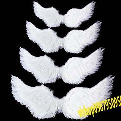 Cánh Thiên Thần Hóa Trang Đen Trắng - Phụ Kiện Halloween Cosplay Dành Cho Trẻ Em và Người Lớn - Cánh Lông Vũ Chất Lượng Cao