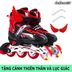 Giày Trượt Patin Phát Sáng Sport Trẻ Em Batin Thế Hệ Mới - 5 Màu, Tặng 2 Thanh Cờ Lê - Đồ Chơi Thể Thao An Toàn cho Bé