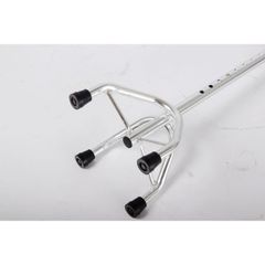 Gậy chống 4 chân điều chỉnh cao cho người già - Gậy hỗ trợ đi lại inox chắc chắn, an toàn cho người phục hồi chức năng