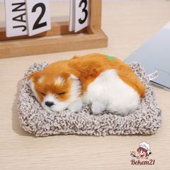 Gấu Bông Hút Mùi Than Hoạt Tính Cún Đôi Xám 28x20cm - Phụ Kiện Trang Trí Ô Tô và Bàn Làm Việc, Khử Mùi Hiệu Quả