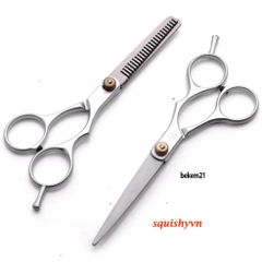 Kéo Cắt Tóc Thép Không Gỉ 6 inch & 5,5 inch - Bộ Kéo Tỉa Tóc Chuyên Nghiệp Cho Thợ Làm Tóc